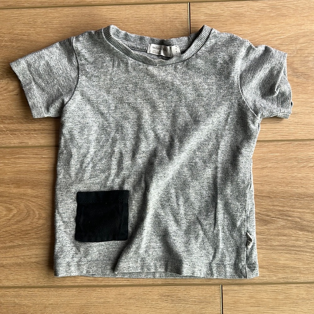 Miles baby pocket t shirt